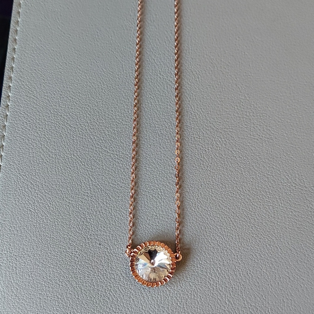 Ted Baker Rose Gold Necklace Swarovski Crystal